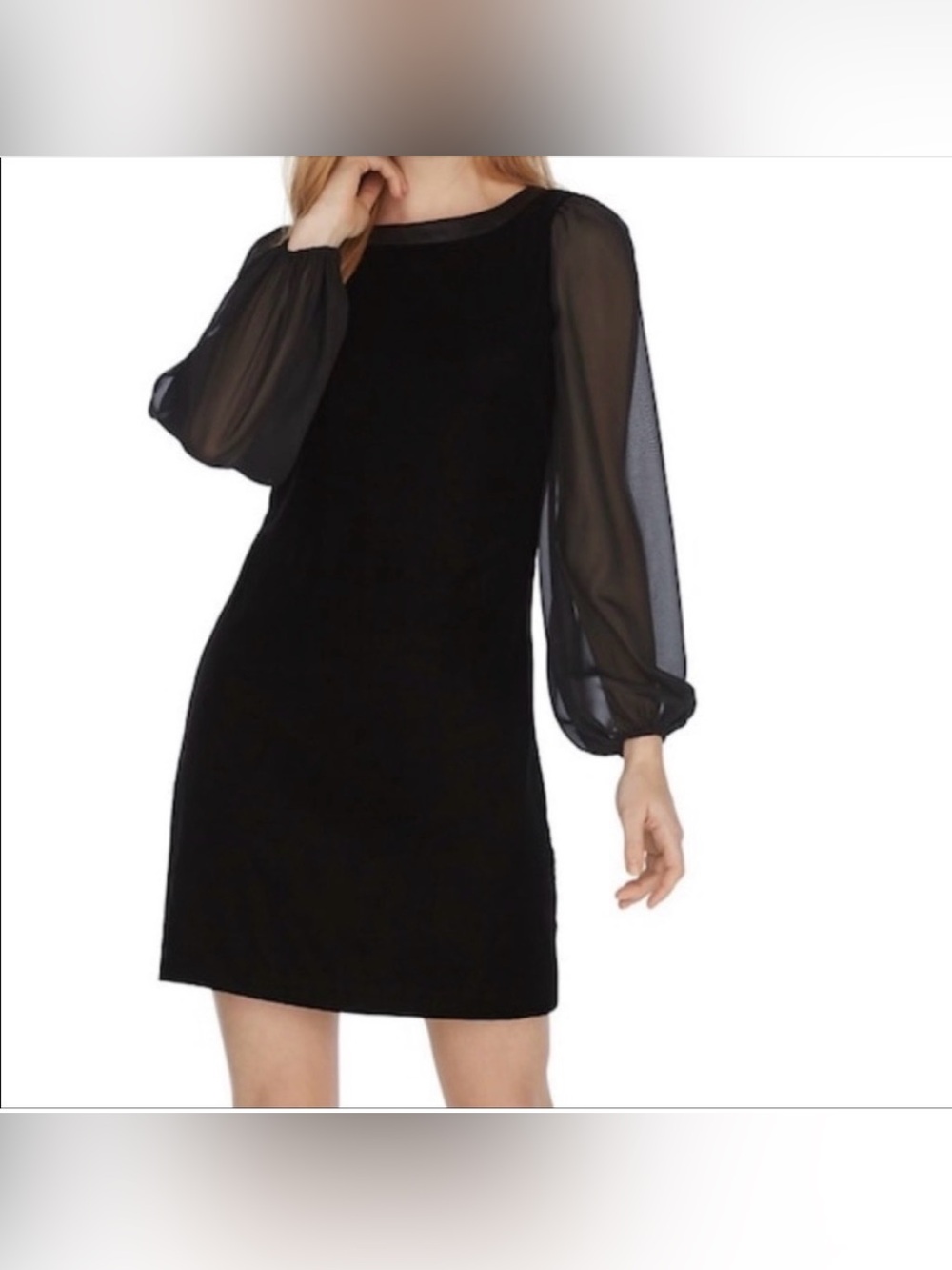 White House Black Market Velvet Shift Dress